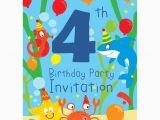 4th Birthday Invitation Cards 4th Birthday Party Supplies Party Delights