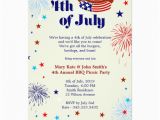 4th Birthday Invitation Cards 4th Of July Bbq Picnic Invitation Party Invitation Card