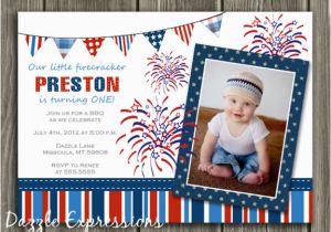 4th Birthday Invitation Cards Printable 4th Of July Birthday Invitation Kids July