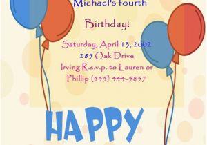 4th Birthday Invitation Templates 4th Birthday Invitation Templates You Will Love Demplates