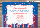4th Birthday Invitation Templates July 4th Party Invitations Template Fourth Of July Party
