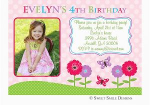 4th Birthday Party Invitation Wording 4th Birthday Invitation Wording A Birthday Cake