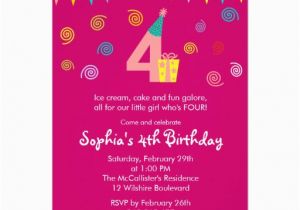 4th Birthday Party Invitation Wording Best Photos Of Fourth Birthday Invitation Wording 3 Year