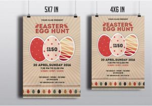 4×6 Birthday Invitation Template Items Similar to Easter Egg Hunt Party Flyer Template