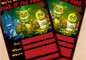 5 Nights at Freddy S Birthday Invitations Free Printable Five Nights at Freddy S Party Invitation