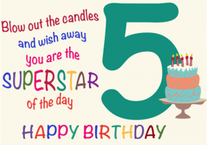 5 Year Old Birthday Card Messages Fantastic Five Year Old Free for Kids Ecards Greeting