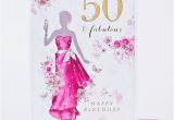 50 and Fabulous Birthday Cards 50th Birthday Card Fifty Fabulous Only 99p