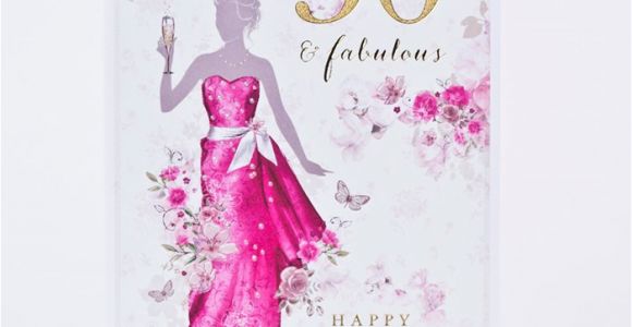 50 and Fabulous Birthday Cards 50th Birthday Card Fifty Fabulous Only 99p