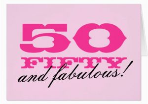 50 and Fabulous Birthday Cards 50th Birthday Card for Women 50 and Fabulous Zazzle Com