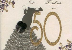 50 and Fabulous Birthday Cards Mojolondon Age 50 and Fabulous Birthday Card by Five