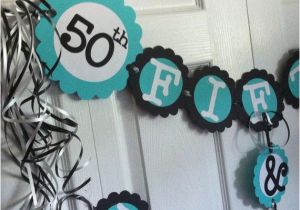 50 and Fabulous Birthday Decorations 50th Birthday Decorations Party Banner 50 Fabulous