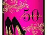 50 and Fabulous Birthday Decorations Dancing Shoes Fabulous 50th Birthday Invitation