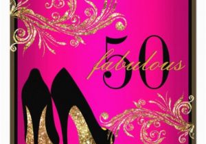 50 and Fabulous Birthday Decorations Dancing Shoes Fabulous 50th Birthday Invitation