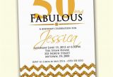 50 and Fabulous Birthday Invitations 50th Birthday Invitation Fifty and Fabulous Gold by