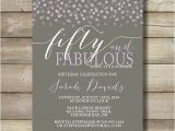 50 and Fabulous Birthday Invitations Fifty and Fabulous Birthday Invitation 50 by