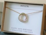 50 Birthday Gift Ideas for Her 50th Birthday Gift for Sister Jewelry 5 Best Friends