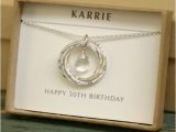 50 Birthday Gifts for Her 50th Birthday Gift April Birthstone Jewelry by