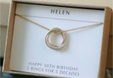 50 Birthday Gifts for Her 50th Birthday Gift for Sister Jewelry 5 Best Friends