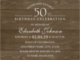 50 Birthday Invitation Cards Country Wood 50th Birthday Invitations Lace and Pearls