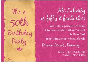 50 Birthday Invitation Sayings Quotes for 50th Party Invitation Quotesgram