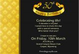 50 Birthday Invitations Wording 50th Birthday Invitation Wording Samples Wordings and
