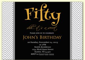 50 Th Birthday Invitations Masculine Invitation Surprise 50th Birthday by Purplechicklet