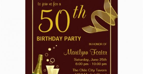 50 Year Old Birthday Party Invitations 50th Birthday Invitations and Wording Ideas Free