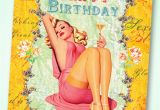 50s Birthday Card 50s Tres Chic Happy Birthday Greeting Card