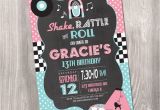50s Birthday Invitations 50 39 S Birthday Invitation Fifties Birthday Invitation