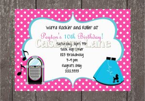 50s Birthday Invitations 50 39 S Party Invites and Party Tags 50 39 S Party