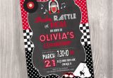 50s Birthday Invitations 50s Birthday Invitation Fifties Birthday Invitation Red
