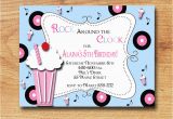50s Birthday Invitations 50s Party Invitations Cimvitation