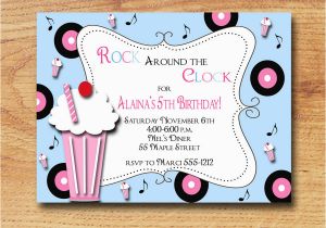 50s Birthday Invitations 50s Party Invitations Cimvitation