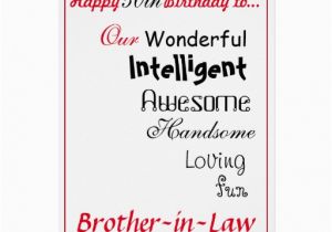 50th Birthday Cards for Brother Brother In Law Birthday Card 50th Male Boys Card Zazzle