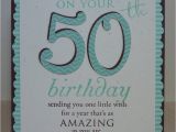 50th Birthday Cards for Brother Crafting with Katie 50th Birthday Card