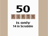 50th Birthday Cards for Mom 50th Birthday Card Milestone Birthday Scrabble Birthday