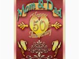 50th Birthday Cards for Mom Parents 50th Anniversary Card Mom Dad Zazzle Com
