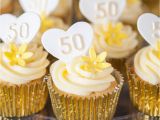 50th Birthday Cupcake Decorations 50th Wedding Anniversary Cupcake Ideas