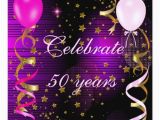 50th Birthday Decorations Purple Celebrate 50 50th Birthday Party Pink Purple Stars