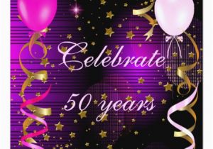 50th Birthday Decorations Purple Celebrate 50 50th Birthday Party Pink Purple Stars