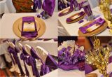 50th Birthday Decorations Purple Purple and Gold 50th Birthday Celebration Kustom Kreations