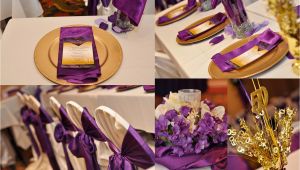 50th Birthday Decorations Purple Purple and Gold 50th Birthday Celebration Kustom Kreations