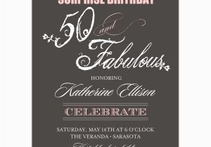 50th Birthday Email Invitations Fabulous Script 50th Birthday Invitations Paperstyle