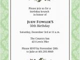 50th Birthday Email Invitations Simple Elegant Flower 50th Birthday Invitation 50th