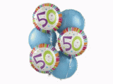 50th Birthday Flowers and Balloons 50th Birthday Balloon Bouquet Alison 39 S Designer Florist