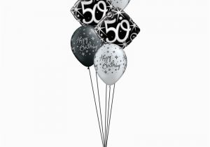 50th Birthday Flowers and Balloons Elegant 50th Birthday Balloon Bouquet Party Fever