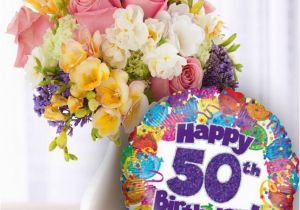 50th Birthday Flowers and Balloons Pin by Tiffany Rose Princess On Birthday Pinterest
