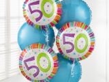50th Birthday Flowers and Balloons the Flower Garden 50th Birthday Balloon Bouquet the Flower