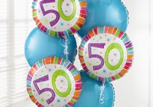 50th Birthday Flowers and Balloons the Flower Garden 50th Birthday Balloon Bouquet the Flower