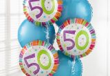 50th Birthday Flowers Delivery 50th Birthday Balloon Bouquet